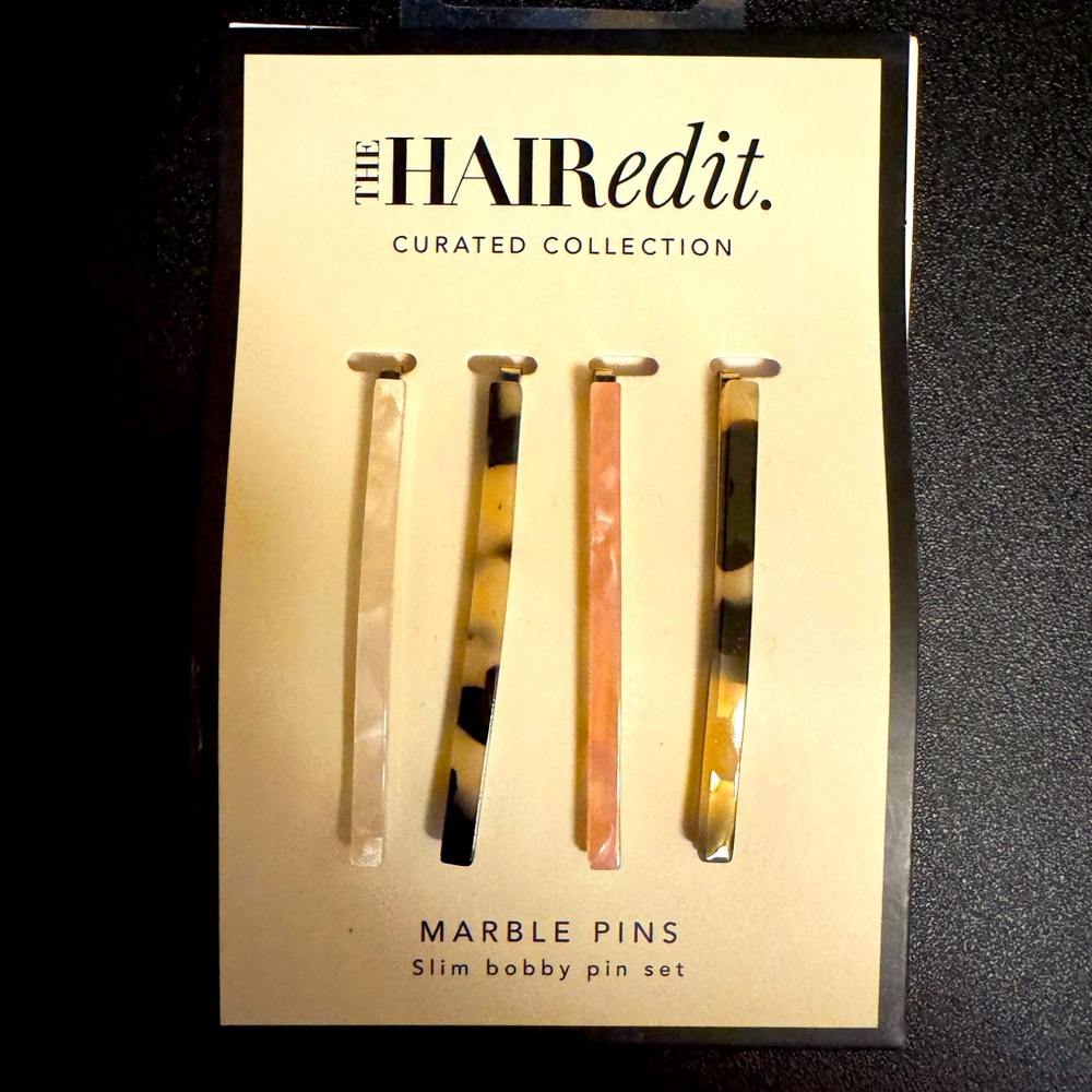 The Hair Edit Marble Pins Set